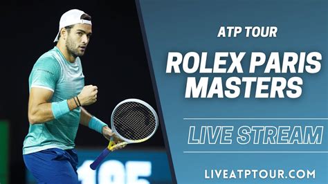 rolex tennis masters paris|watch Paris masters live tennis.